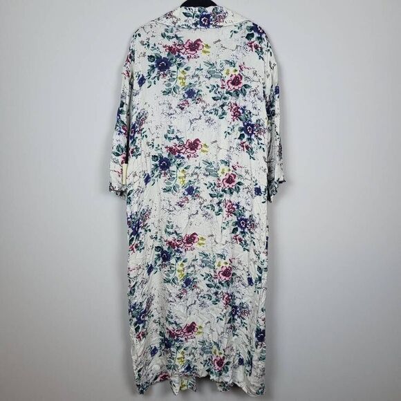 Brand New Hinge Nordstrom Womens Size XS/S Floral Longline Open Front Cardigan - Picture 2 of 6
